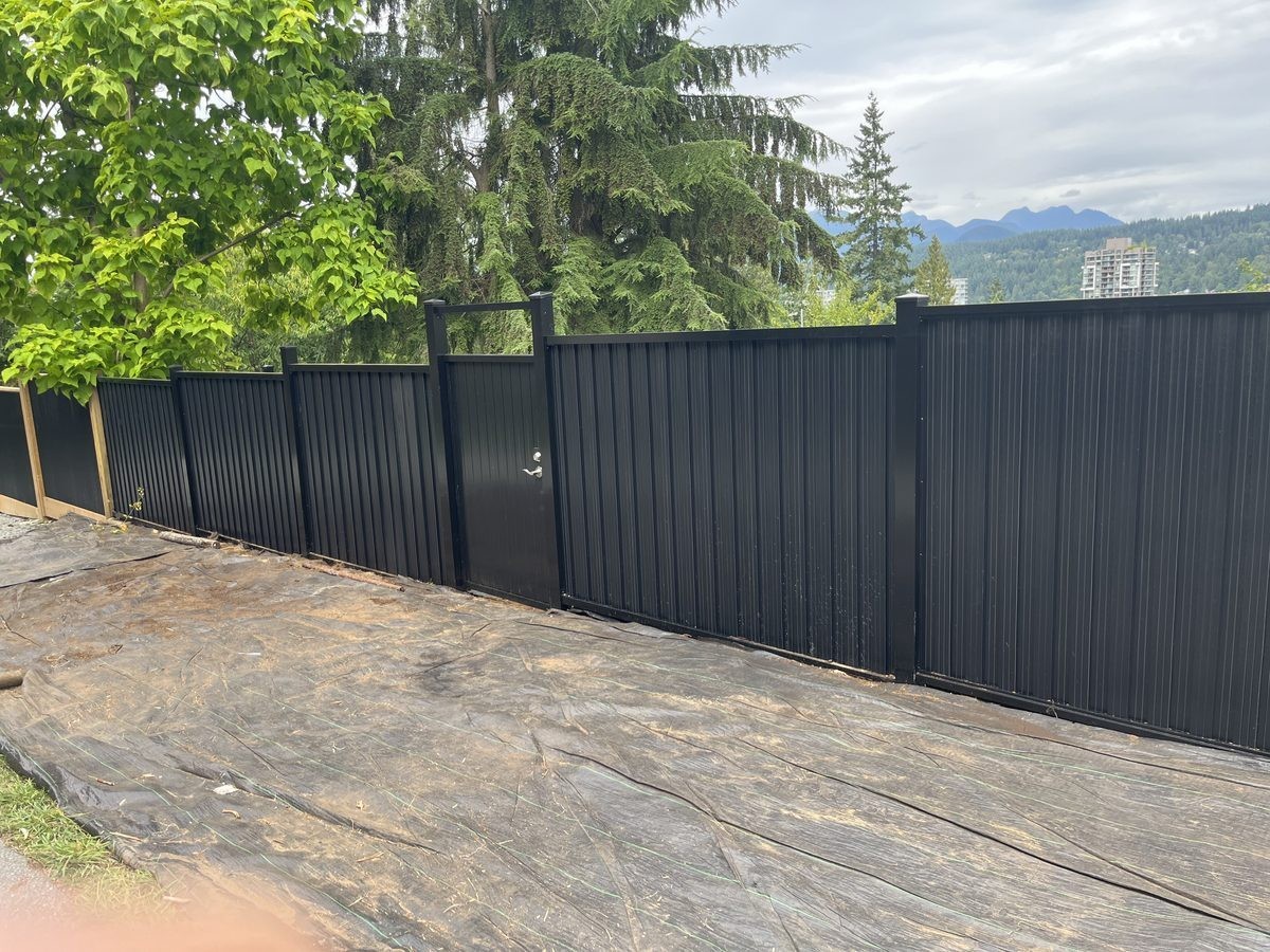 Fence installation Greater Vancouver — wood panel fence