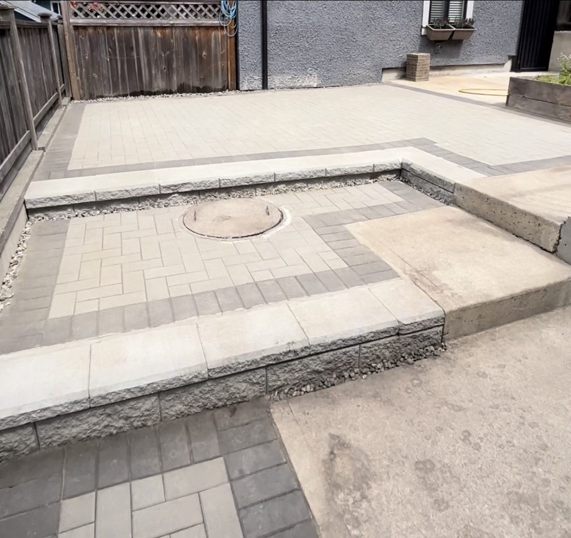 Driveway paver installation Greater Vancouver — hardscape