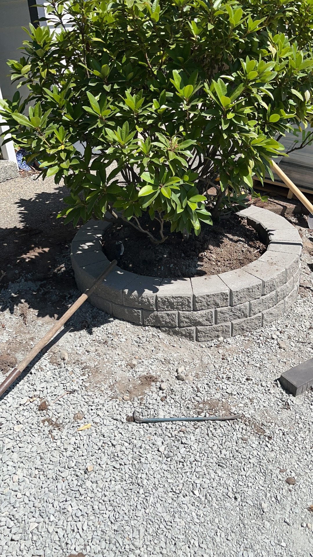 Retaining wall construction Greater Vancouver — garden terracing